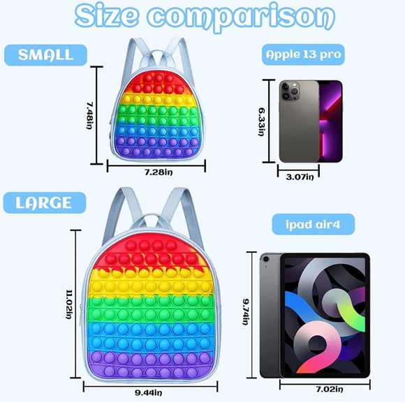 Backpack pop it , beautiful colour , it’s a good size fits a lot - Picture 3 of 3